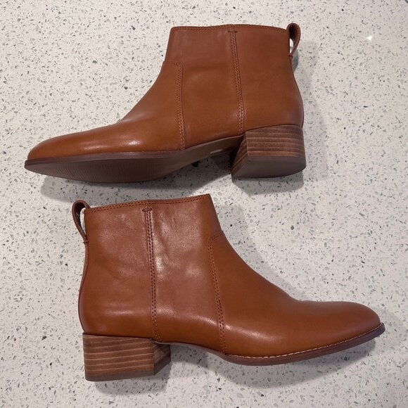 Madewell Camden Leather Ankle Booties (Style M4711) - Picture 4 of 7